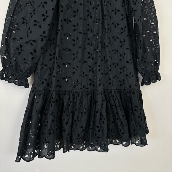 J.Crew Ruffleneck Eyelet Mini Dress - Picture 4 of 9
